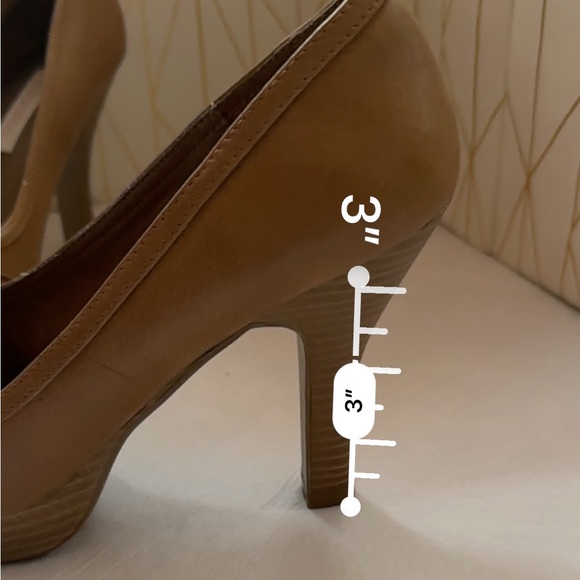 Xhilaration 3” Open Toe Wood Pumps - Tan/Brown - Size 7.5 - Picture 11 of 11